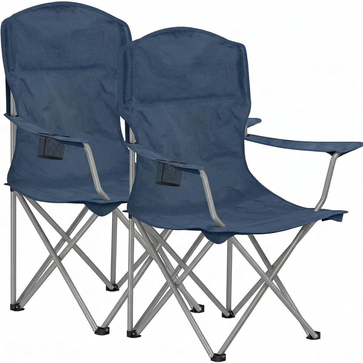 Twilight Blue 2 Pack Folding Camping Chairs