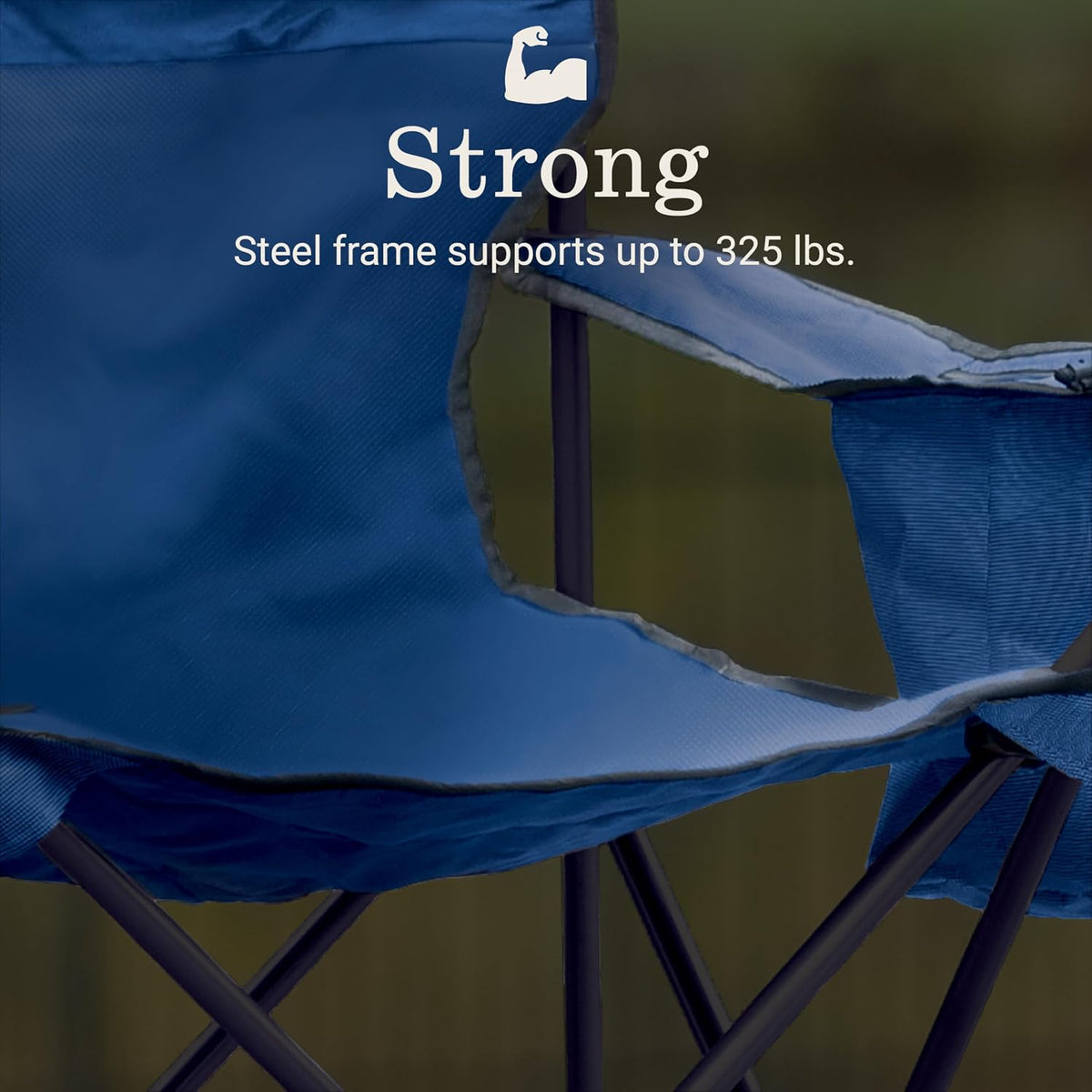 Cooler Padded Portable Folding Camping Chair