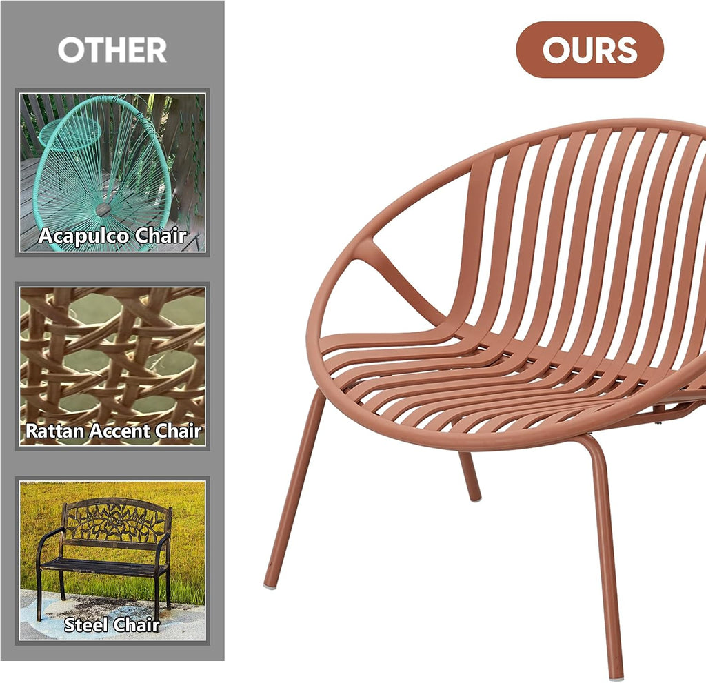 3 Piece Outdoor Patio Bistro Furniture Set