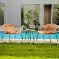 3 Piece Outdoor Patio Bistro Furniture Set