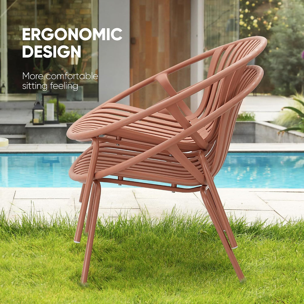 3 Piece Outdoor Patio Bistro Furniture Set